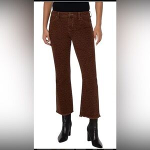 Liverpool Brown Animal Print Jeans